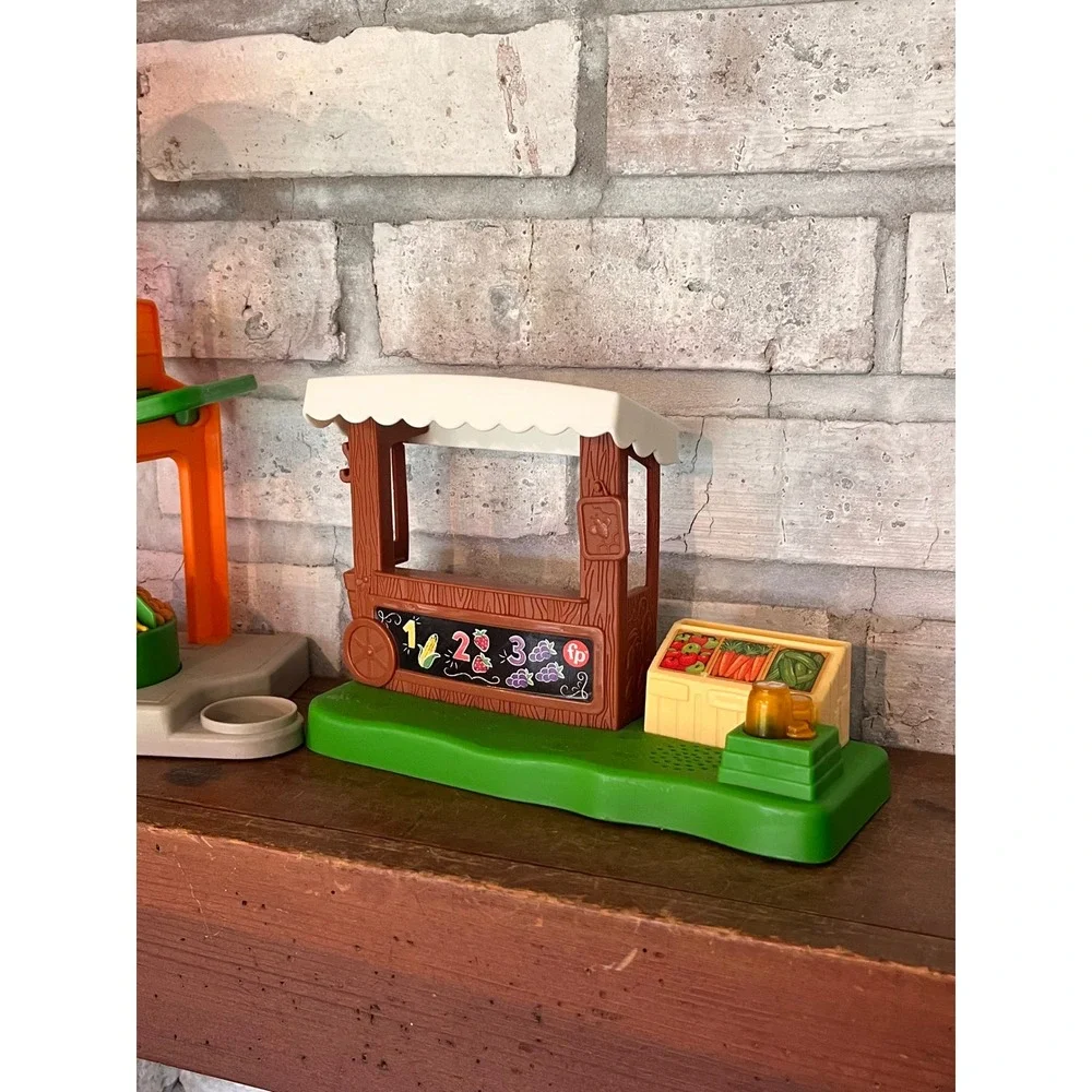 Set of Two Fisher-Price Little‎ People Farmers Market Playsets